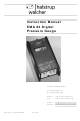 Halstrup-walcher EMA 84 Instruction Manual