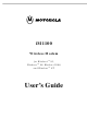 Motorola iM1100 User Manual