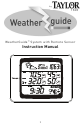 Taylor 1528 Instruction Manual