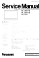 Panasonic TH-37PG9W Service Manual