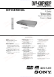 Sony DVP-K80P Service Manual