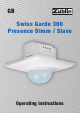 Zublin SG360P Dimm Operating Instructions Manual