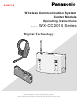 Panasonic WX-CC2010 Series Operating Instructions Manual