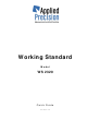 Applied Precision WS 2320 Quick Manual