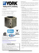 York YCJD18 Technical Manual