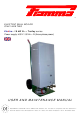 Fiamma Elektra 18 kW N 016 TROLLEY User And Maintenance Manual