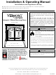Vermont Castings Intrepid II Installation & Operating Manual