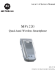 Motorola MPx220 Service Manual