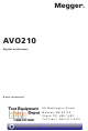 Megger AVO210 User Manual