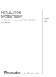 Thermador PRO-HARMONY P304 Installation Instructions Manual
