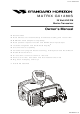Standard Horizon MATRIX GX1280S Owner's Manual