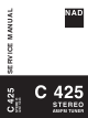 NAD C 425 Service Manual