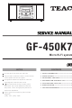 Teac GF-450K7 Service Manual