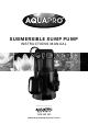 Aquatec Aquapro AS10000DF Instruction Manual