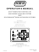 HWH 625S SERIES Operator's Manual