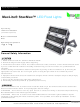 MaxLite StaxMax Operating Instructions Manual