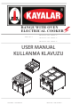Kayalar KEO-4060 User Manual