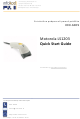 Motorola LS1203 Quick Start Manual