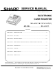 Sharp XE-A1BT Service Manual