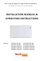Electric Heating Company VIS1000.750 Installation Manual And Operating Instructions