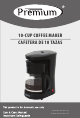 Premium PCM512B Use & Care Manual