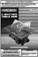 Chicago Electric 68829 Owner's Manual & Safety Instructions