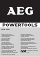 AEG MFE 1500 Original Instructions Manual