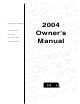 Club Car Bobcat 2100 2004 Owner's Manual