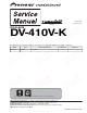 Pioneer DV-410V-K Service Manual
