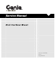 Genie RL4 Vertical Mast Service Manual