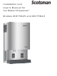 Scotsman MDT5N40A-1J Installation And User Manual