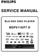 Philips BDP5110/F7 D Service Manual