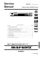 Marantz DV6001 Service Manual