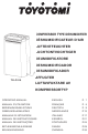 Toyotomi TD-C210 Operating Manual