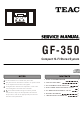 Teac GF-350 Service Manual