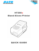 SATO HT200e Quick Manual
