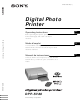 Sony DPP-SV88 Operating Instructions Manual