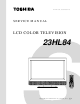 Toshiba 23HL84 Service Manual