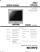Sony TRINITRON CPD-E210 Service Manual