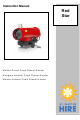 All Seasons Hire Red Star Instruction Manual