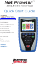 Platinum Tools Net Prowler TNP700 Quick Start Manual