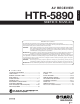 Yamaha HTR-5890 Service Manual
