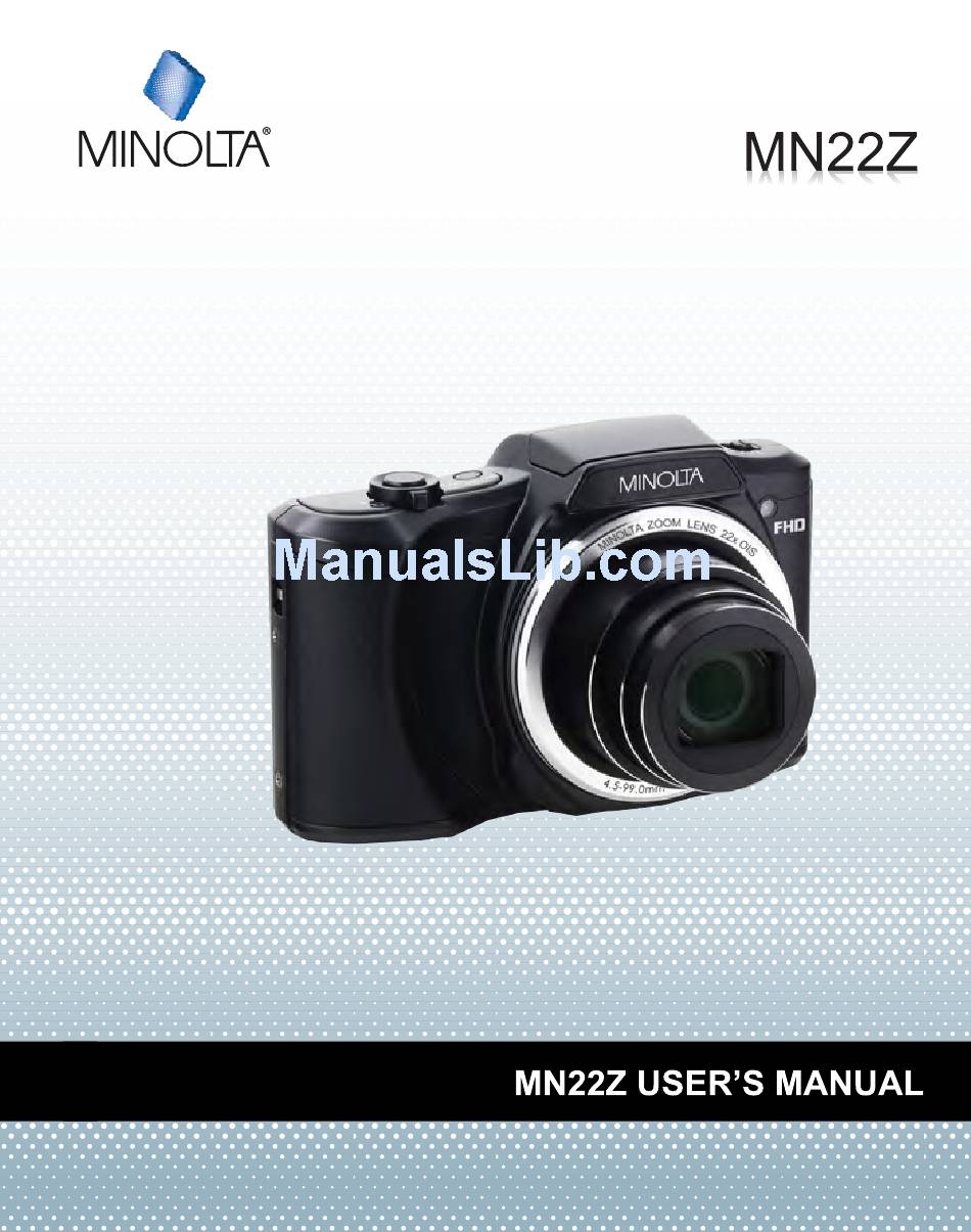 MINOLTA MN22Z USER MANUAL Pdf Download | ManualsLib