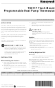 Honeywell T8011F Installation Instructions Manual