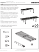 Crate and Barrel 595950 Assembly Instructions