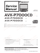 Pioneer AVX-P7000CD UC Service Manual