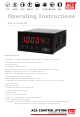 ACS contsys DAL-311x9x0S Operating Instructions Manual