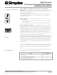 SIMPLEX 4004 INSTALLATION & OPERATION INSTRUCTIONS Pdf Download