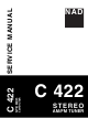 NAD C 422 Service Manual