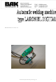 BAK Thermoplastic Welding Technology Laron BL digital Operating Manual